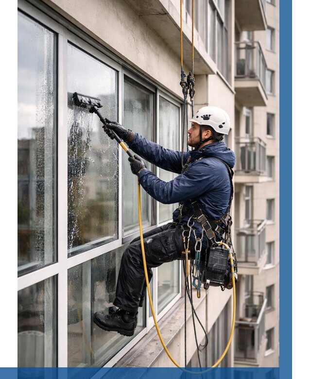 Мойка балконного остекления в Колпине от 3610 р. | ВЫСОТНИК-Клп