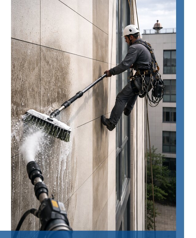 Мойка фасада из керамогранита в Колпине от 309 р. | ВЫСОТНИК-Клп