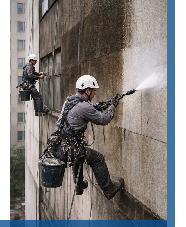 Очистка фасада от копоти в Колпине от 258 р. | ВЫСОТНИК-Клп