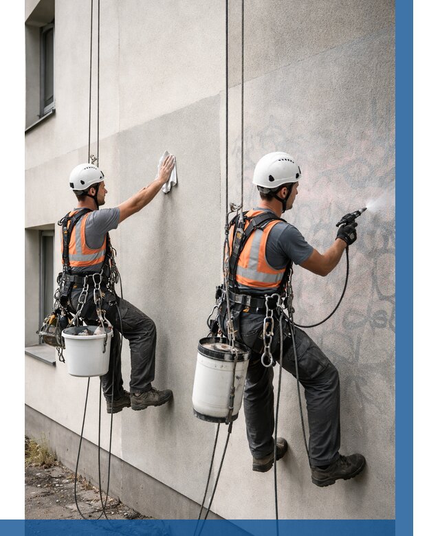 Антиграффити покрытие фасада в Колпине от 619 р. | ВЫСОТНИК-Клп