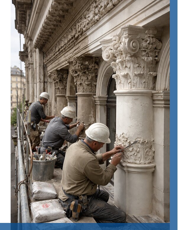 Реставрация фасадной лепнины в Колпине от 2579 р. | ВЫСОТНИК-Клп