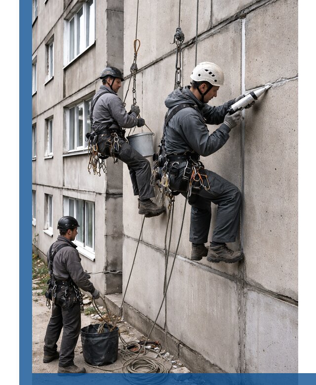 Герметизация межпанельных швов в Колпине с гарантией герметичности