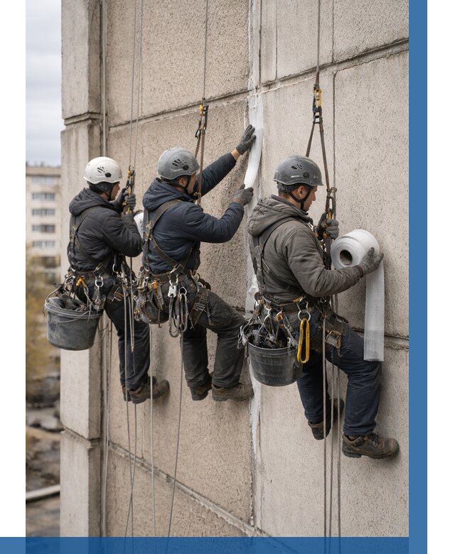 Ремонт межпанельных швов в Колпине от 774 р. | ВЫСОТНИК-Клп