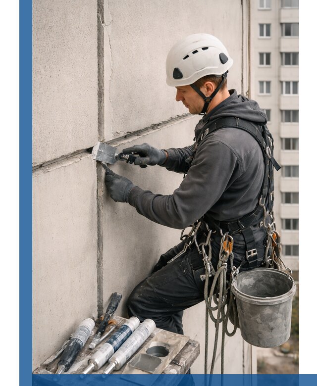 Ремонт межпанельных швов в Колпине герметизация и восстановление