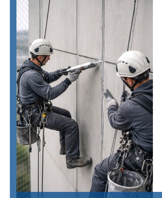 Первичная герметизация швов фасадов и кровель в Колпине