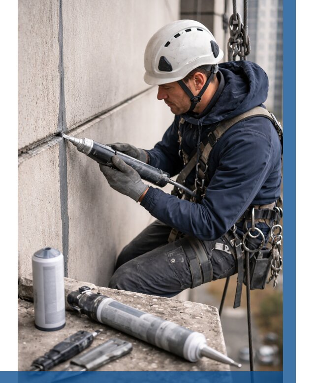 Вторичная герметизация швов в Колпине от 464 р. | ВЫСОТНИК-Клп