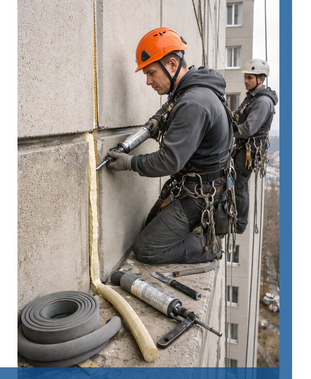 Теплый шов межпанельные швы в Колпине от 722 р. | ВЫСОТНИК-Клп