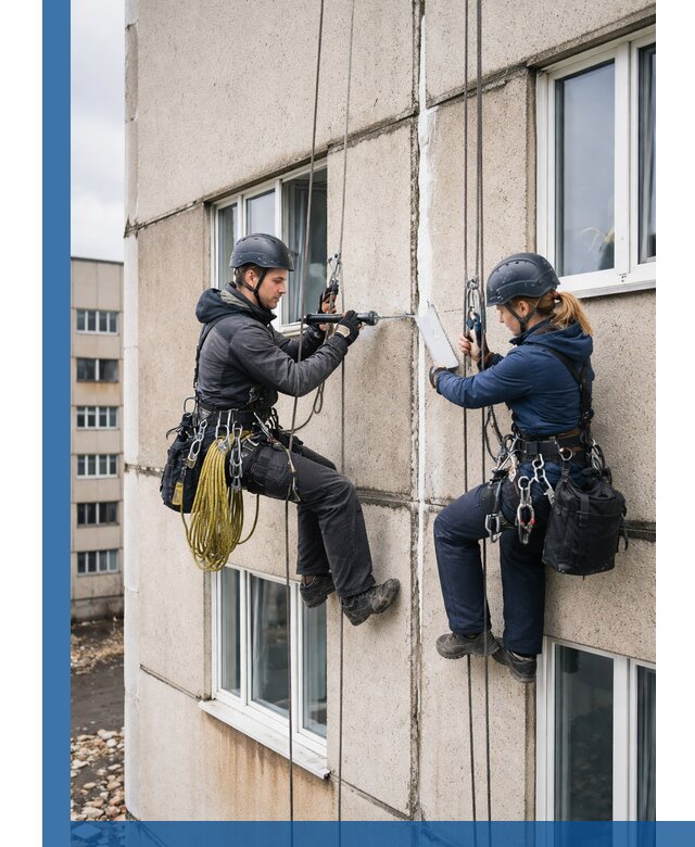 Герметизация межпанельных швов тёплым швом в Колпине