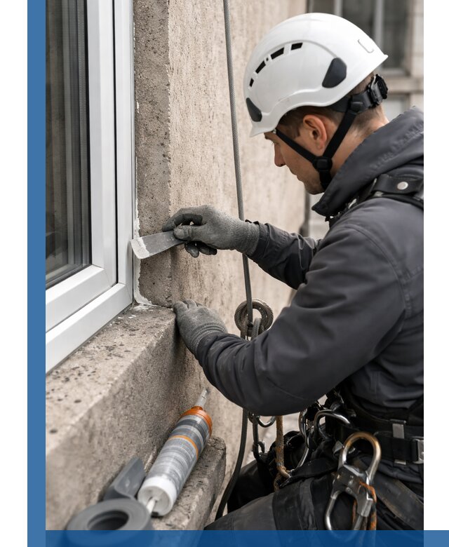 Герметизация монтажных швов окон в Колпине с гарантией качества