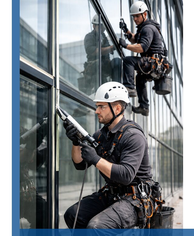 Герметизация витражных швов в Колпине для зданий и фасадов