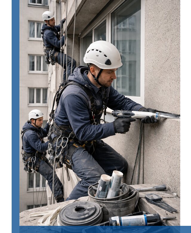 Герметизация швов лоджии в Колпине профессионально и надежно