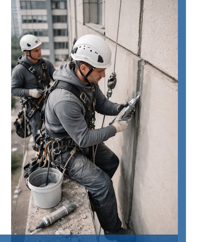 Ремонт деформационных швов здания в Колпине от 1032 р. | ВЫСОТНИК-Клп