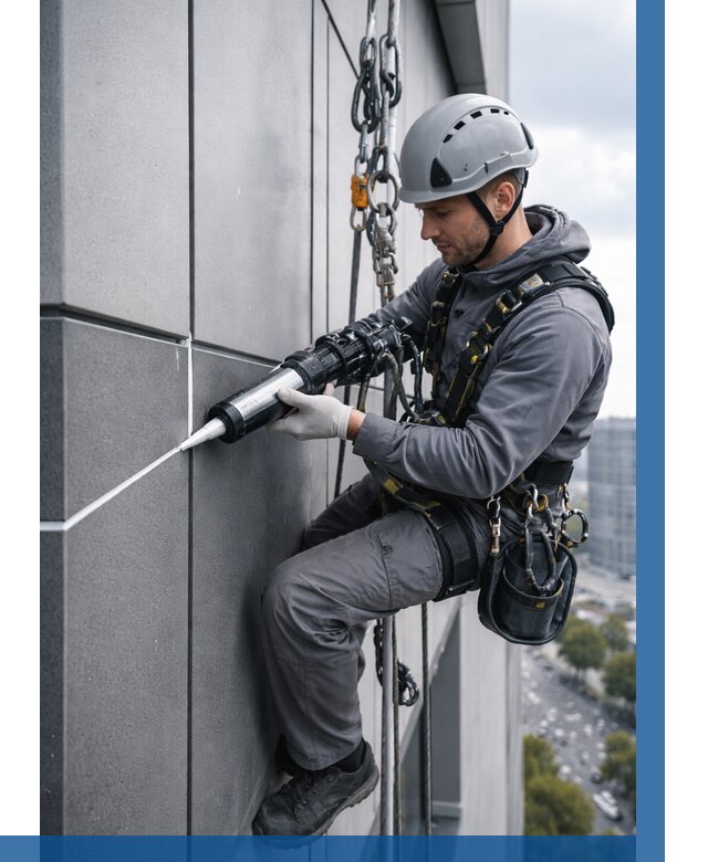 Герметизация стыков фасадных панелей в Колпине от 6705 р.| ВЫСОТНИК-Клп