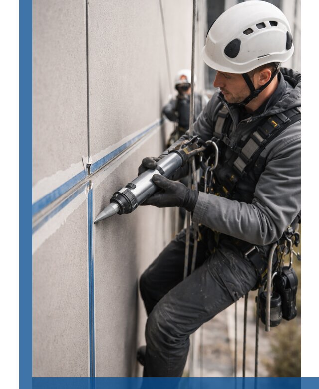 Герметизация стыков фасадных панелей в Колпине качественно и быстро