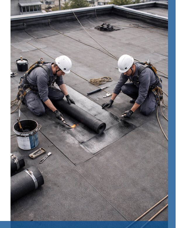 Ремонт мягкой кровли под ключ в Колпине от 722 р. | ВЫСОТНИК-Клп