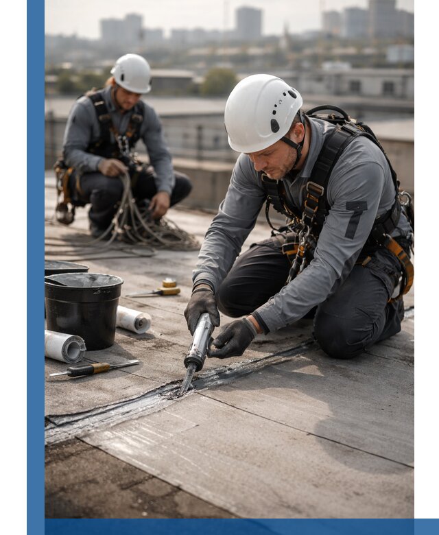 Аварийное и капитальное устранение протечек кровли в Колпине