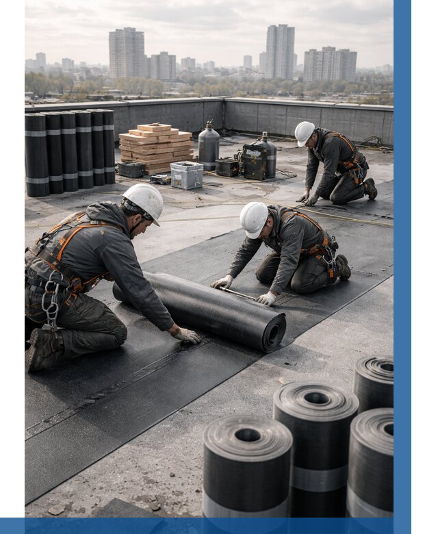 Монтаж мягкой кровли под ключ в Колпине от 464 р. | ВЫСОТНИК-Клп