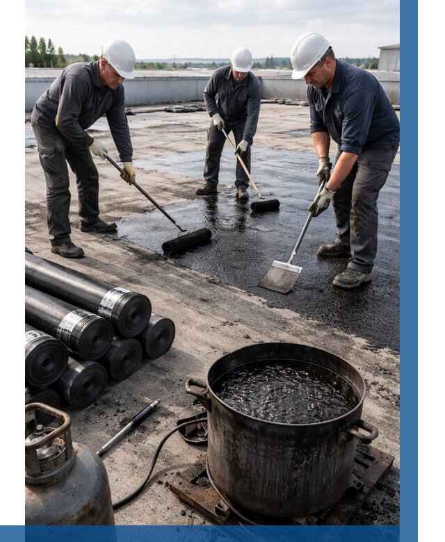 Гидроизоляция кровли мастикой в Колпине от 619 р. | ВЫСОТНИК-Клп