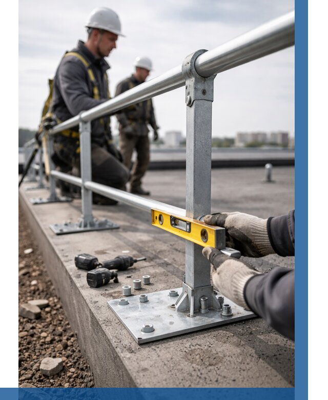 Монтаж кровельного ограждения в Колпине от 1238 р. | ВЫСОТНИК-Клп