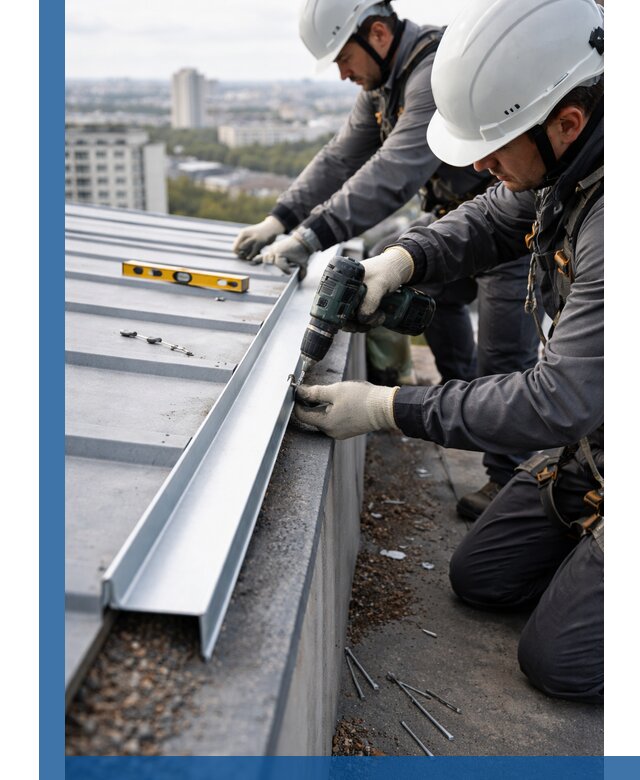 Монтаж капельника на кровле в Колпине с гарантией качества