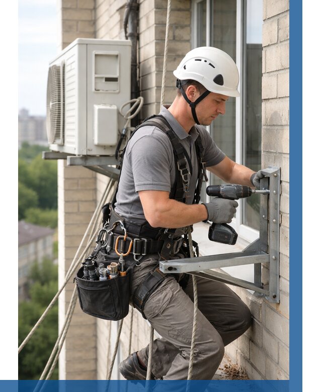 Установка кронштейнов кондиционера в Колпине от 3610 р. | ВЫСОТНИК-Клп