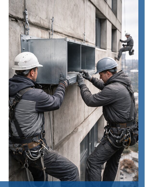 Монтаж вентиляционных коробов в Колпине от 3095 р. | ВЫСОТНИК-Клп