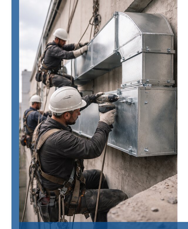 Профессиональный монтаж вентиляционных коробов в Колпине под ключ