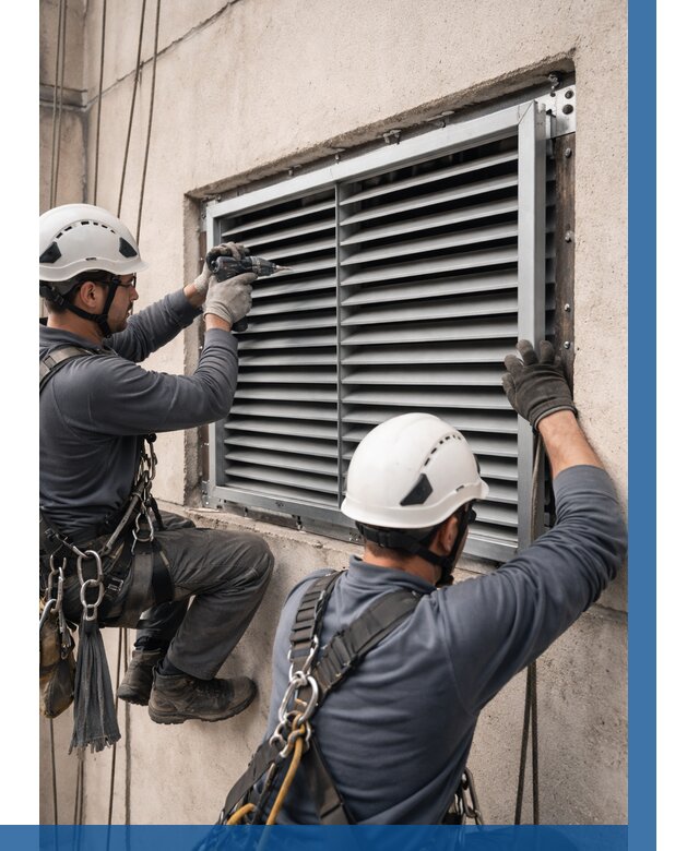 Монтаж вентиляционных решеток в Колпине от 4642 р. | ВЫСОТНИК-Клп