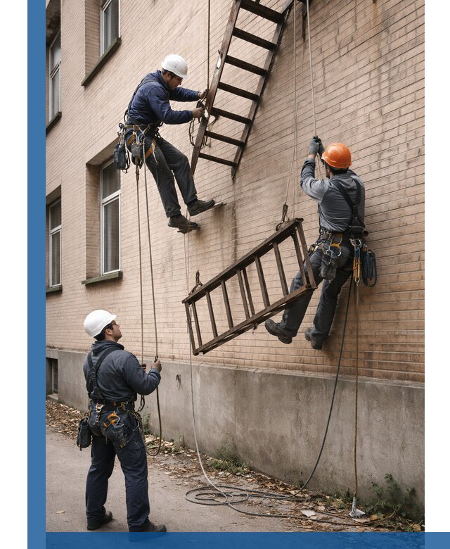 Демонтаж пожарной лестницы в Колпине быстро и безопасно