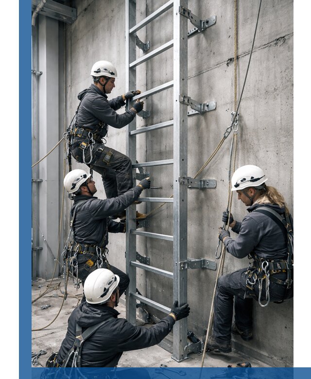 Монтаж металлических лестниц в Колпине под ключ со гарантией