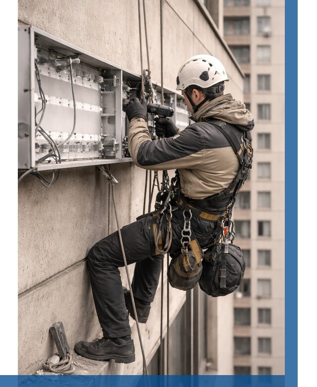 Ремонт вывески на высоте в Колпине от 4642 р. | ВЫСОТНИК-Клп