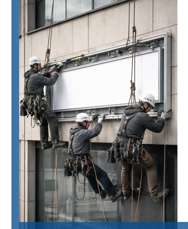 Профессиональный монтаж светового короба под ключ в Колпине