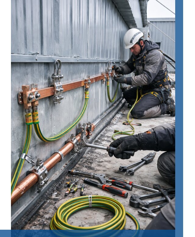 Монтаж заземления здания в Колпине от 25788 р. | ВЫСОТНИК-Клп