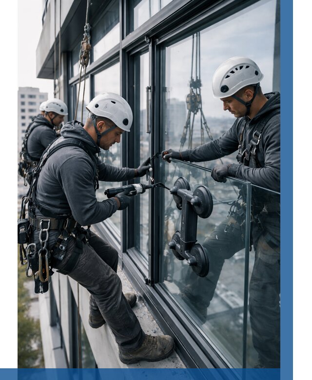 Витражное остекление зданий в Колпине от 3610 р. | ВЫСОТНИК-Клп