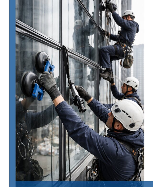 Радиусное остекление фасадов под ключ в Колпине с гарантиями