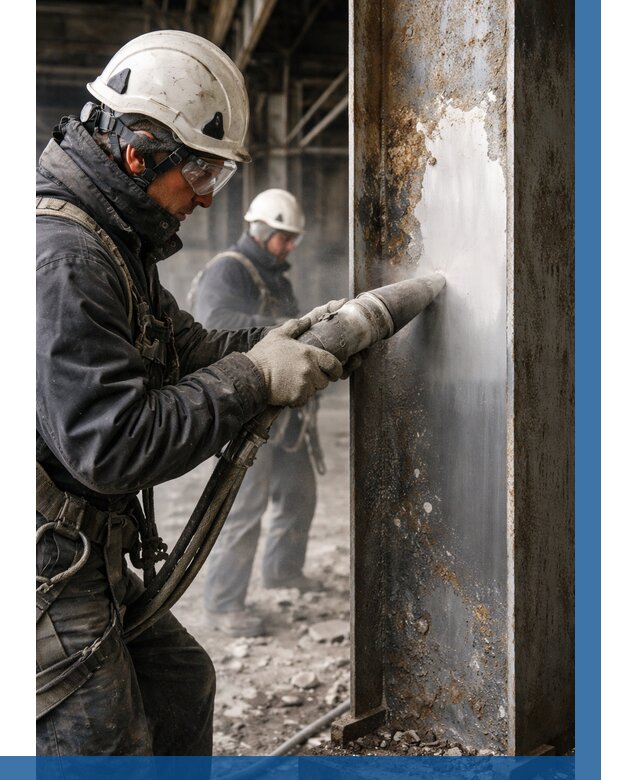 Удаление старой краски с металла в Колпине от 464 р. | ВЫСОТНИК-Клп