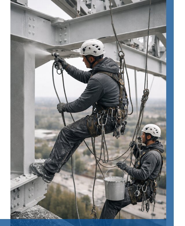 Покраска металлоконструкций на высоте в Колпине 361 р |ВЫСОТНИК-Клп