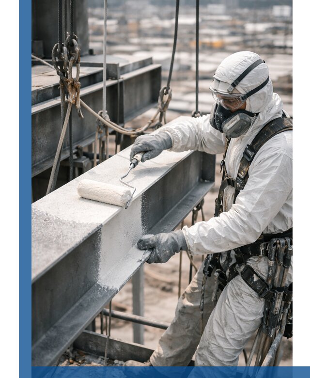 Профессиональная огнезащитная обработка металлоконструкций в Колпине