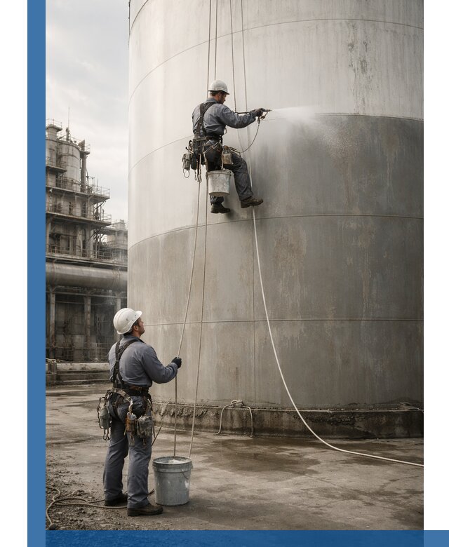 Покраска стальных резервуаров и емкостей в Колпине профессионально