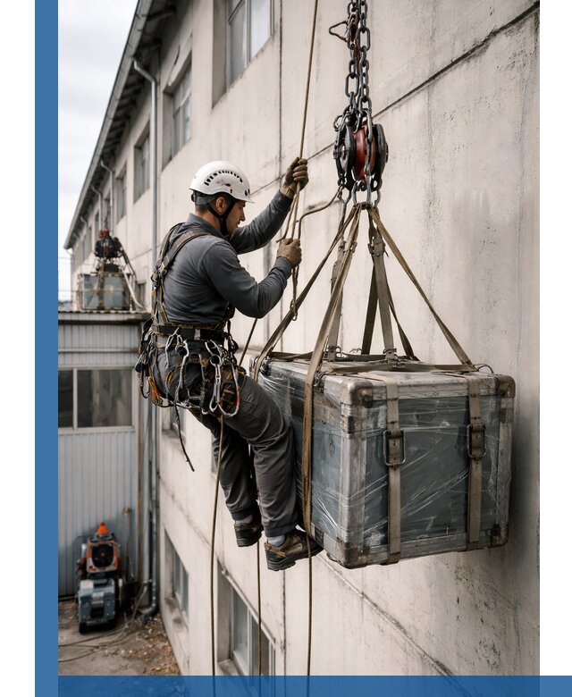 Подъем грузов на высоту в Колпине для промышленных объектов