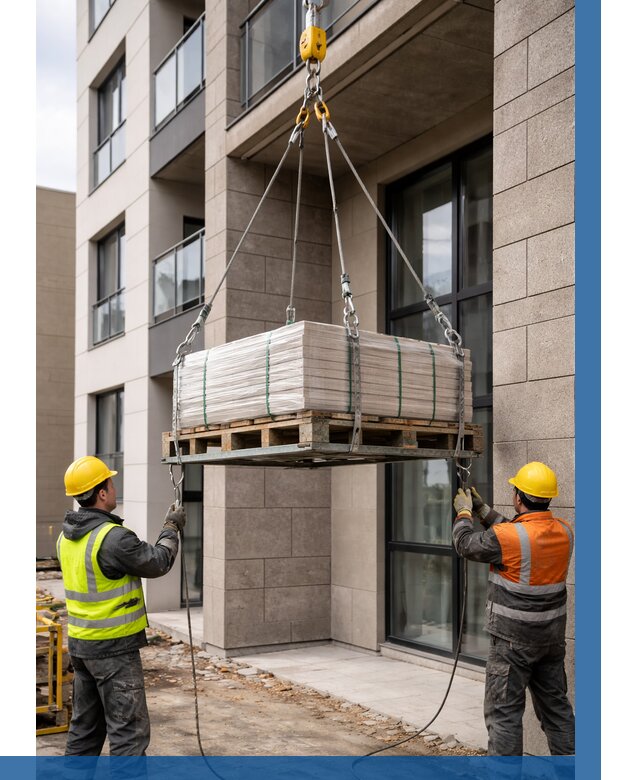 Подъем керамогранита на этаж в Колпине от 3610 р. | ВЫСОТНИК-Клп