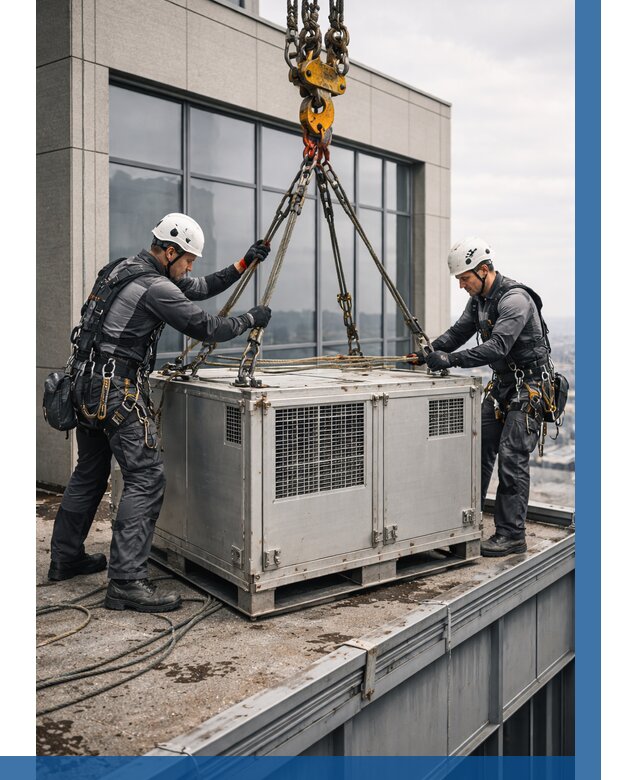 Такелажные работы на высоте в Колпине от 8252 р. | ВЫСОТНИК-Клп