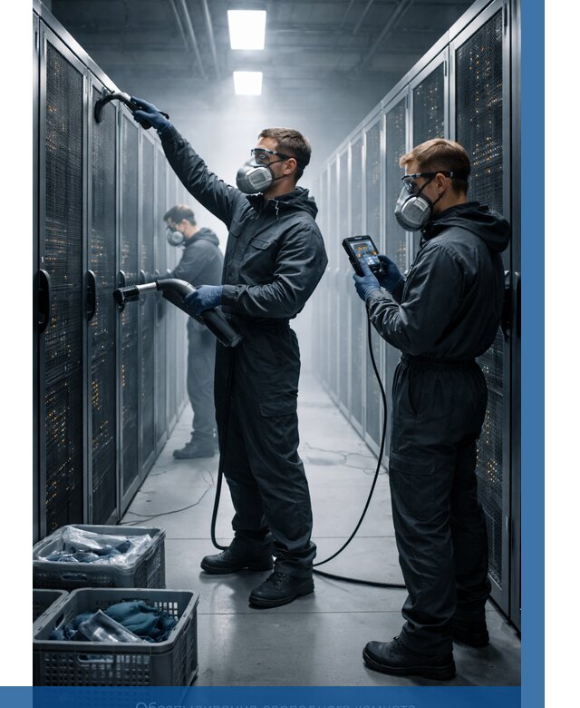 Обеспыливание серверной комнаты в Колпине от 4642 р. | ВЫСОТНИК-Клп