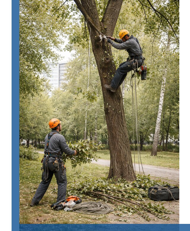 Санитарная обрезка деревьев в Колпине, профессионально и безопасно