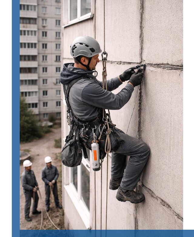 Обследование межпанельных швов и герметизация в Колпине
