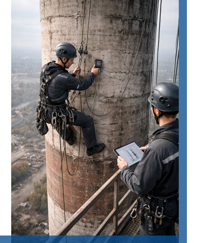 Обследование дымовой трубы в Колпине от 8252 р. | ВЫСОТНИК-Клп