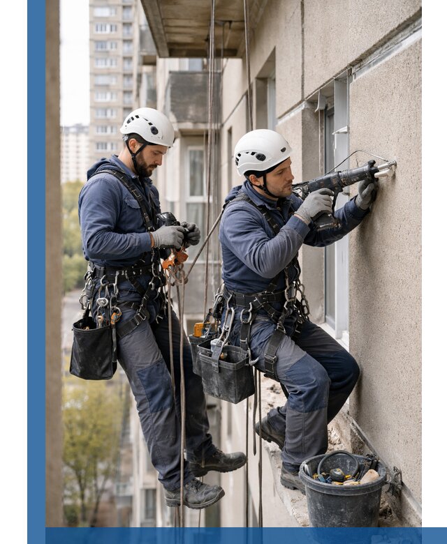 Промышленные альпинисты высотные работы и монтаж в Колпине